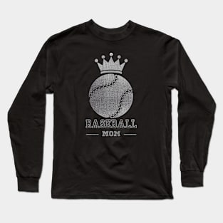 queen baseball mom Long Sleeve T-Shirt